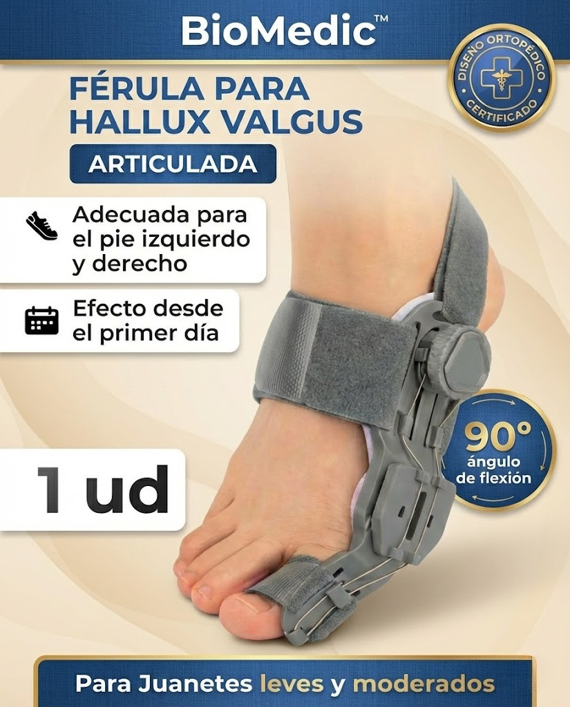 BioMedic - Corrector de Juanete con Perilla gradual ajustable