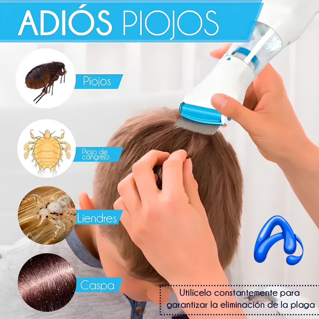 ASPIRADORA UV QUITA PIOJOS  Y PULGAS