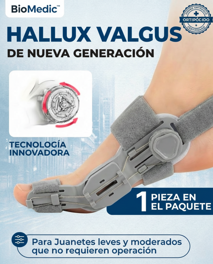 BioMedic - Corrector de Juanete con Perilla gradual ajustable