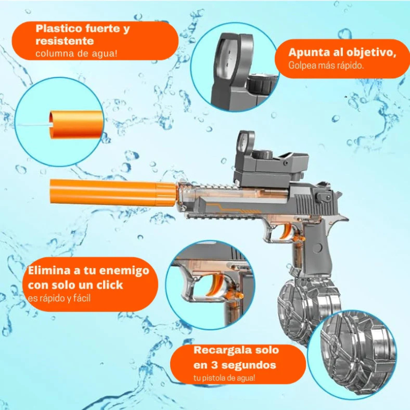 Disparadora Eléctrica de Agua - Modelo Desert Eagle