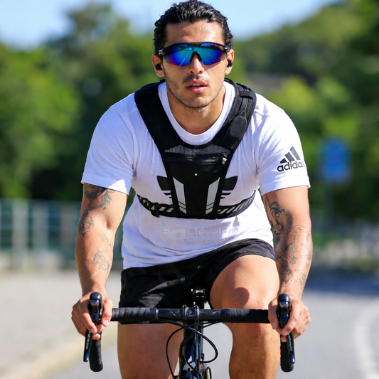 Chaleco Pro Runner 360 - Ultraligero con Porta Celular, Porta Botella y Bandas Reflectantes