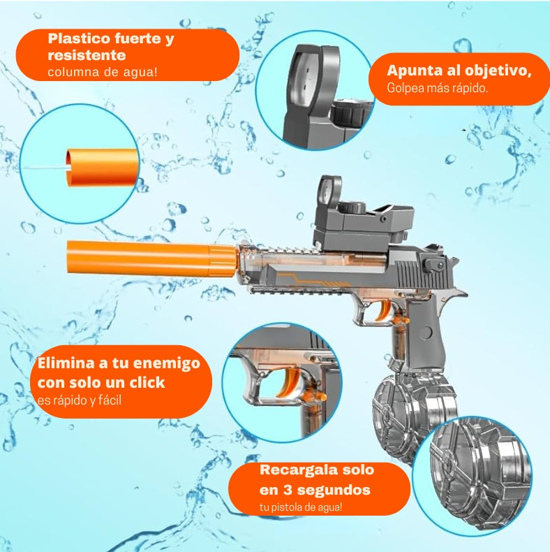 Pistola Eléctrica de Agua - Modelo Desert Eagle